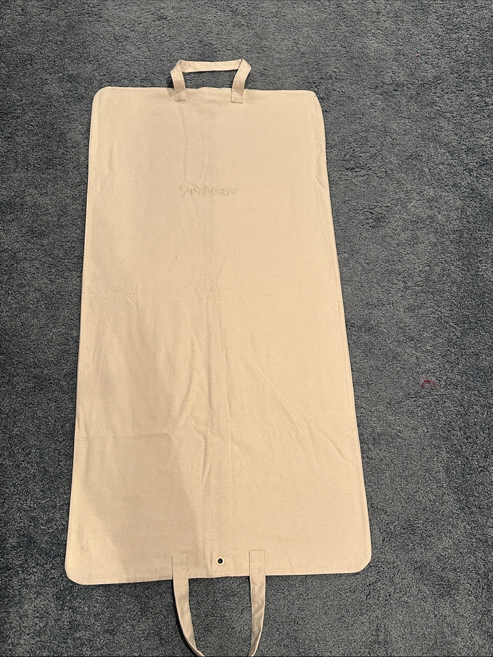 Saint Laurent Beige Canvas Garment Cover